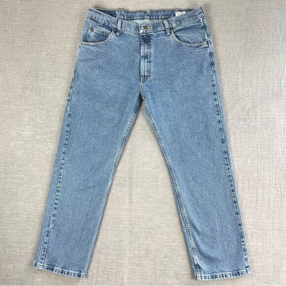 Wrangler Premium Quality Relaxed Fit Denim Jeans Men’s Size 36x30 - Picture 1 of 9